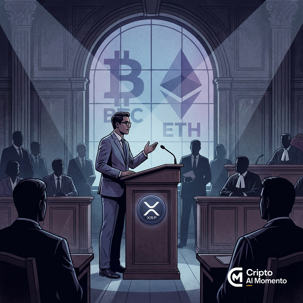 Sentimiento bajista domina BTC y ETH mientras XRP capta expectativas positivas - Imagen destacada