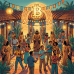 El Salvador inaugura instalación de arte con cien figuras de Satoshi - Imagen