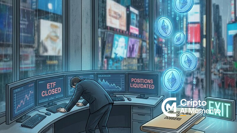 Ethereum cae bajo $2,000: $111M liquidados y siete días de salidas ETF - Imagen destacada