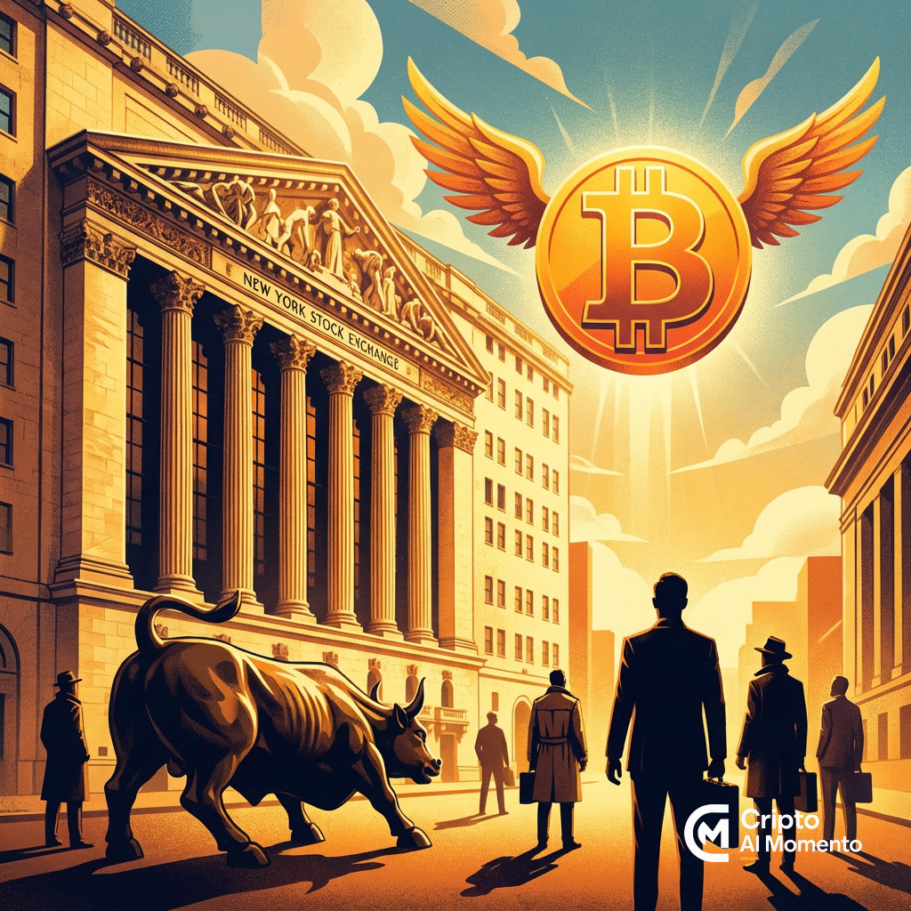 Rally de Bitcoin a $71,565 presiona acciones ligadas a cripto - Imagen destacada