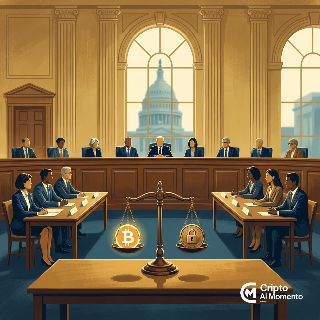 EEUU acelera regulación de criptomonedas: impacto en exchanges y stablecoins - Imagen destacada