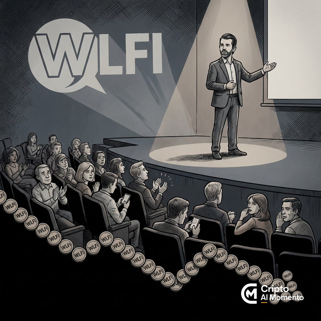 WLFI de Trump Jr. inició negociación en 2023; precio $0.09 - Imagen destacada