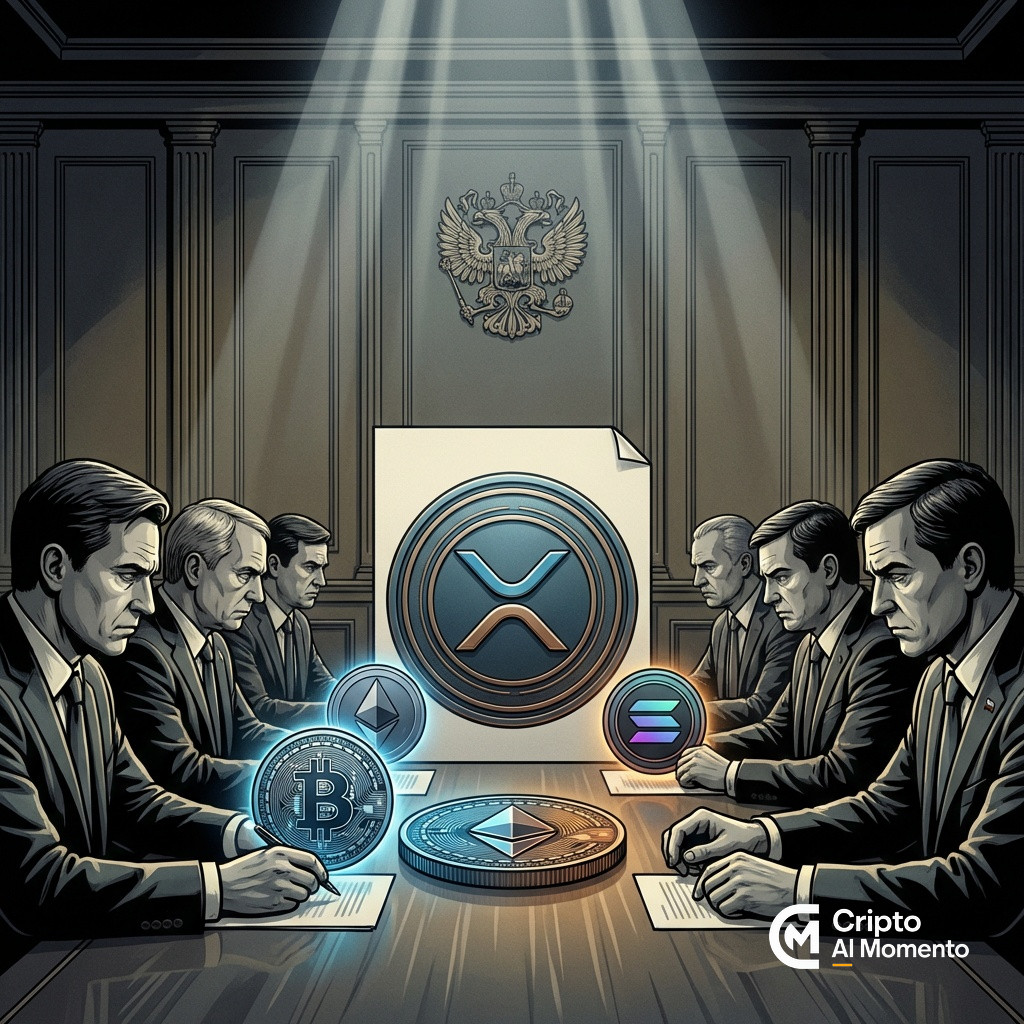 Rusia incorpora XRP a proyecto de ley con BTC, ETH y SOL - Imagen destacada