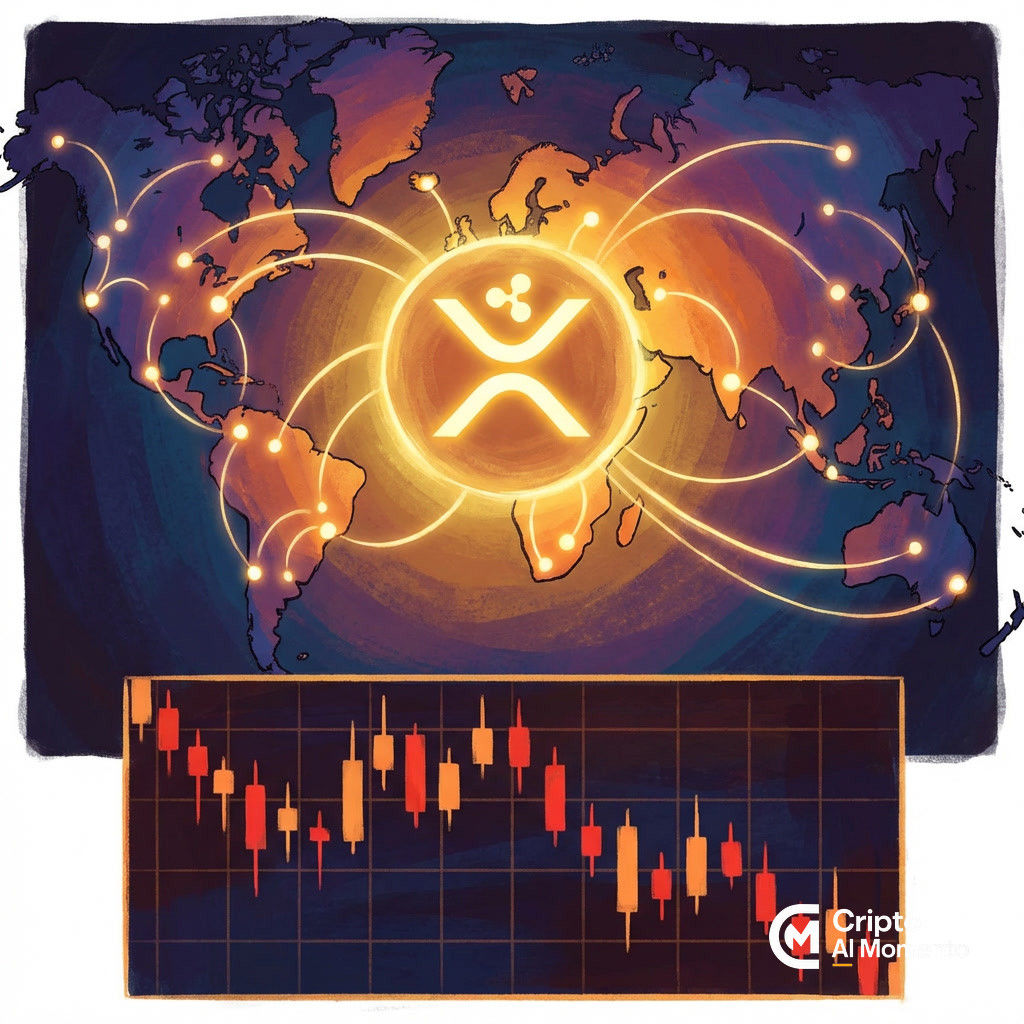 Actividad récord en XRP Ledger contrasta con caída de 62% - Imagen destacada