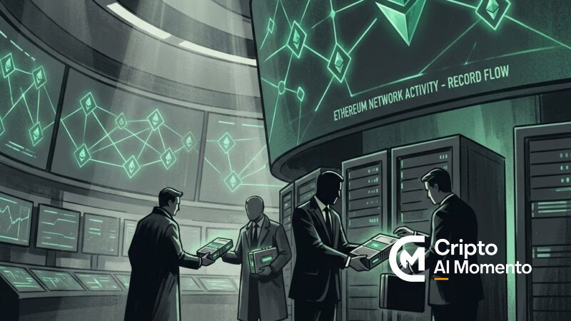 Ethereum registra 788,000 wallets activas diarias en récord mientras precio cae 4% - Imagen destacada