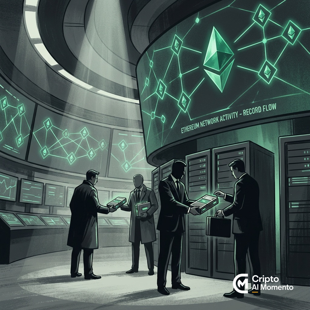 Ethereum registra 788,000 wallets activas diarias en récord mientras precio cae 4% - Imagen destacada
