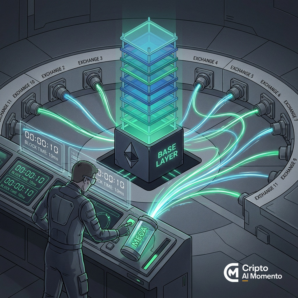 MegaETH lanza token MEGA con FDV de $1,650 millones y debut en 11 exchanges - Imagen destacada