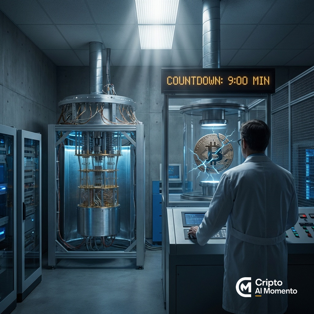 Google: computadora cuántica podría derivar claves privadas de Bitcoin en 9 minutos - Imagen destacada