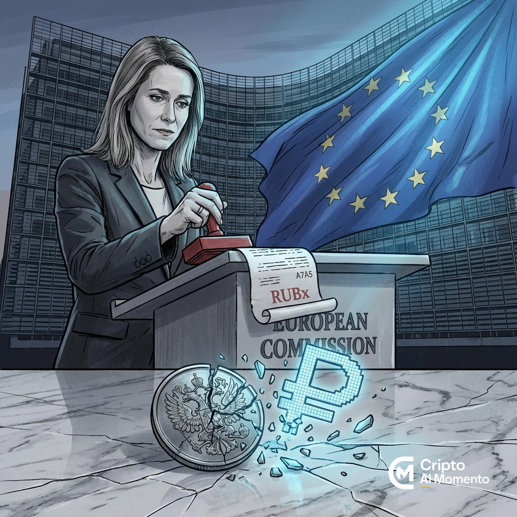 UE prohíbe stablecoin A7A5 y rublo digital en vigésimo paquete contra Rusia - Imagen destacada
