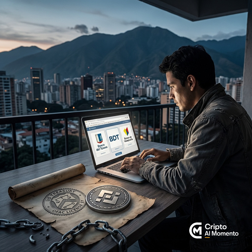 Binance suma tres bancos estatales venezolanos al P2P tras licencia OFAC 57 - Imagen destacada