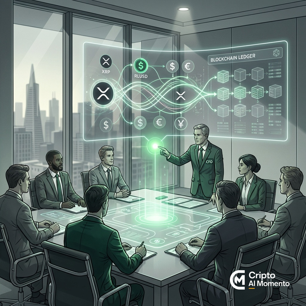 Ripple lanza primer TMS con XRP y RLUSD nativos para tesorería corporativa - Imagen destacada