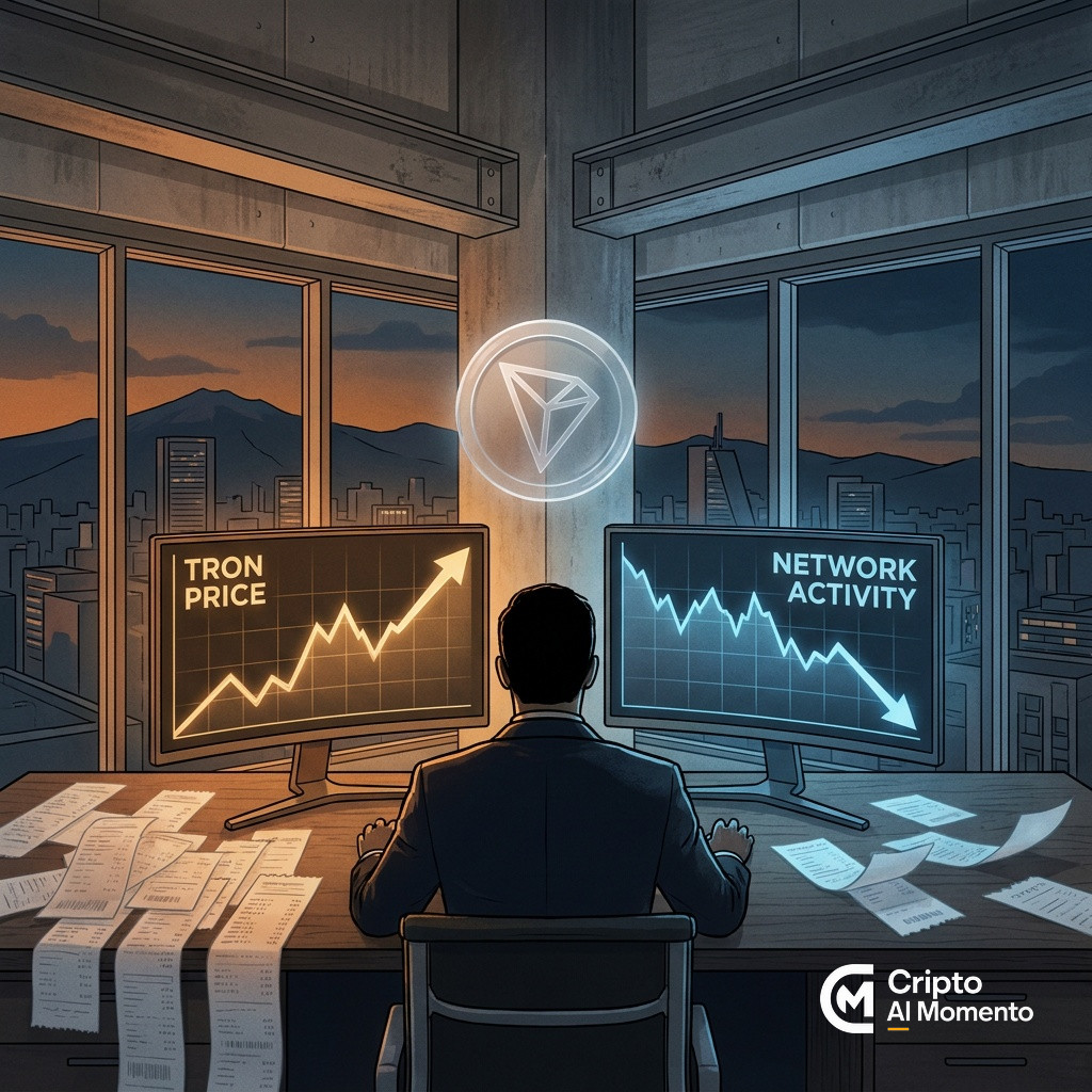 TRON (TRX) toca $0.353 y máximo de 8 meses, pero transferencias caen 29% on-chain - Imagen destacada