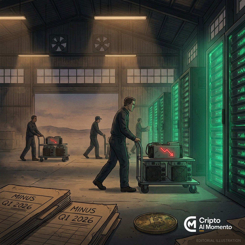 Mineras de Bitcoin pierden $1,290M en Q1 y aceleran pivote a IA - Imagen destacada