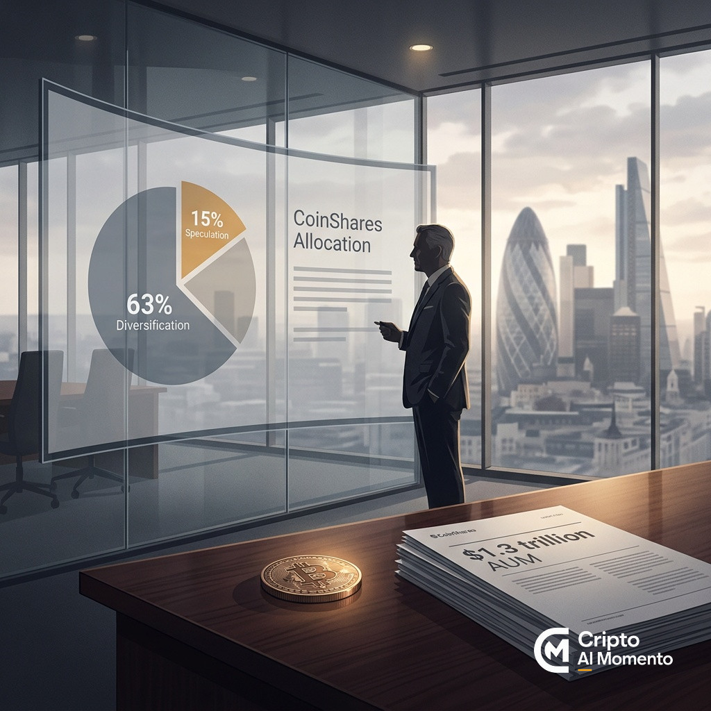 Bitcoin lidera carteras de $1.3B y especulación institucional cae al 15% - Imagen destacada