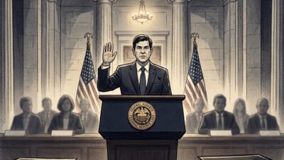 Warsh jura como presidente de la Fed con voto 54-45 y dice que Bitcoin es ‘demasiado volátil’ - Imagen