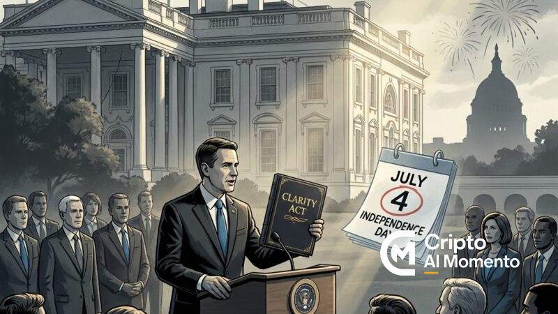 EEUU fijará firma del Clarity Act el 4 de julio de 2026, anuncia Witt en Consensus - Imagen destacada