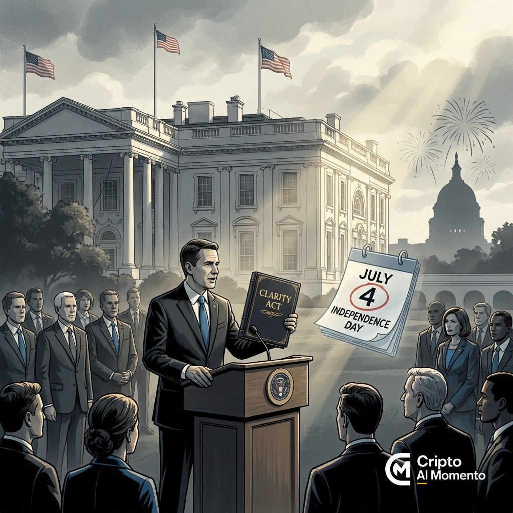 EEUU fijará firma del Clarity Act el 4 de julio de 2026, anuncia Witt en Consensus - Imagen destacada