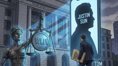 WLFI contrademanda a Justin Sun por difamación en Miami; token sube 7% - Imagen