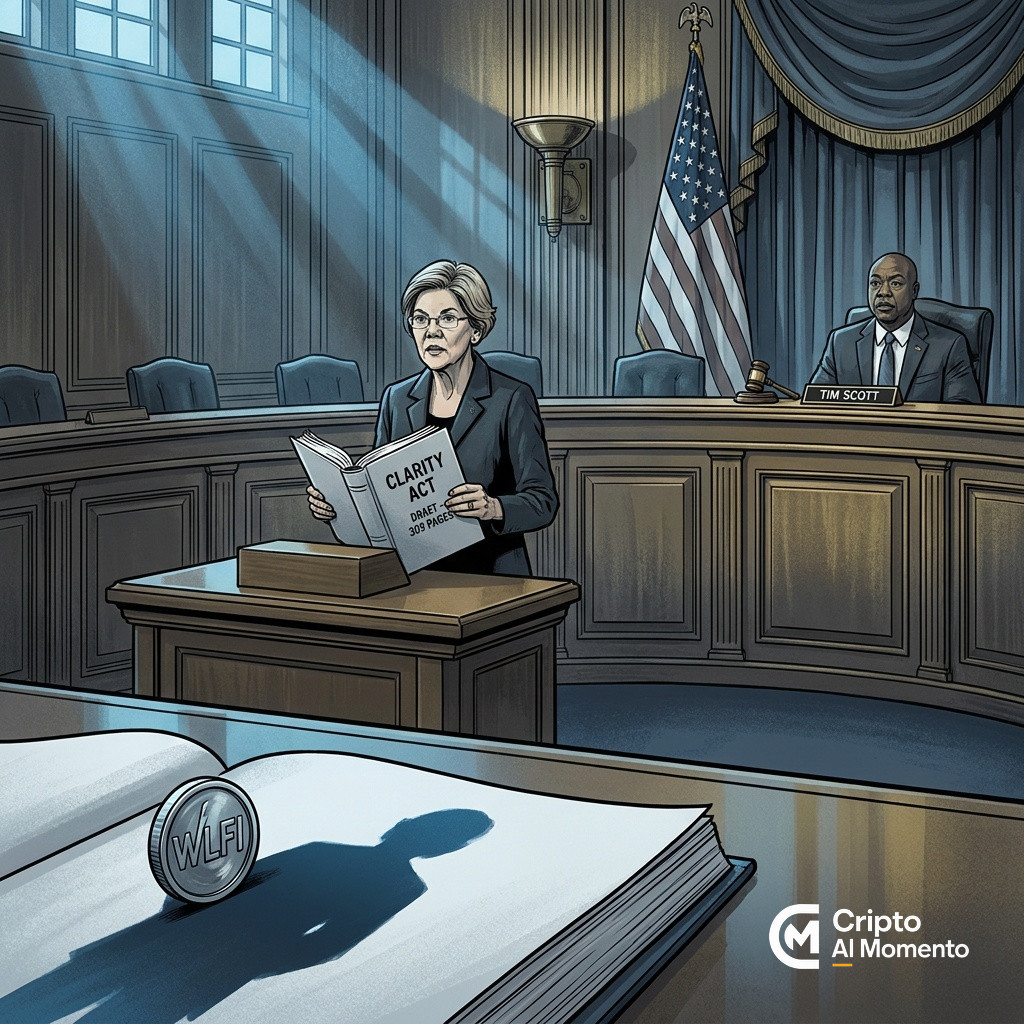 Clarity Act enfrenta 100 enmiendas y markup decisivo con WLFI en disputa - Imagen destacada