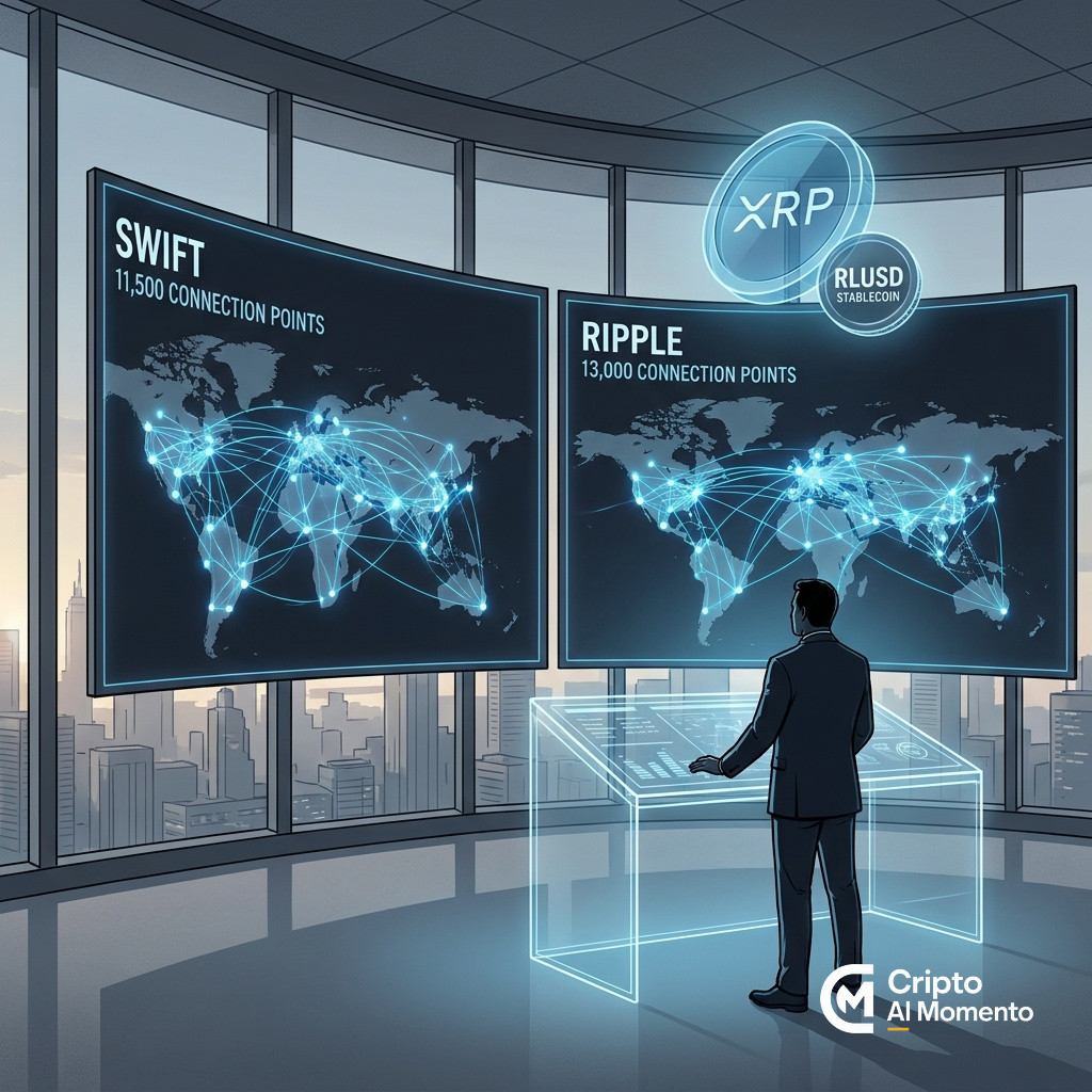 Ripple reporta 13,000 bancos conectados y supera la red de SWIFT en numero de instituciones - Imagen destacada